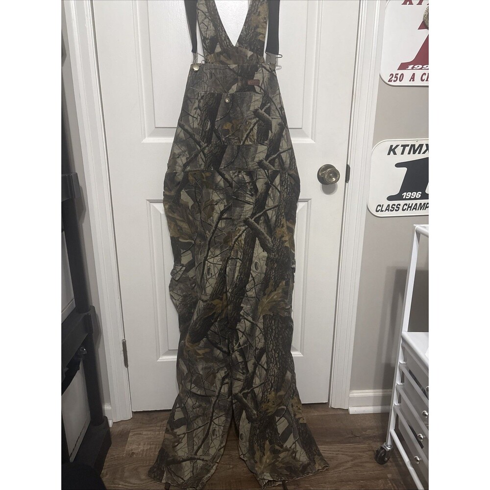 Woolrich Overalls Mens LG Outdoor Guide Collection Realtree Hardwood Camo Hunt